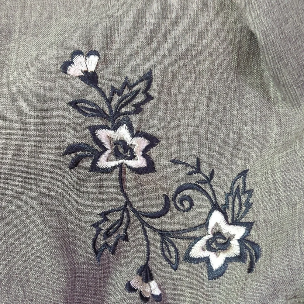 Vintage Jacket Blazer Brown Tailored w/Applique 16WP Periwinkle - Picture 15 of 15